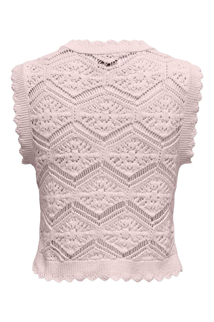 Only - Onlfrida Life Sl Structure Top Knt 15315271 - 4429426 - Candy Pink