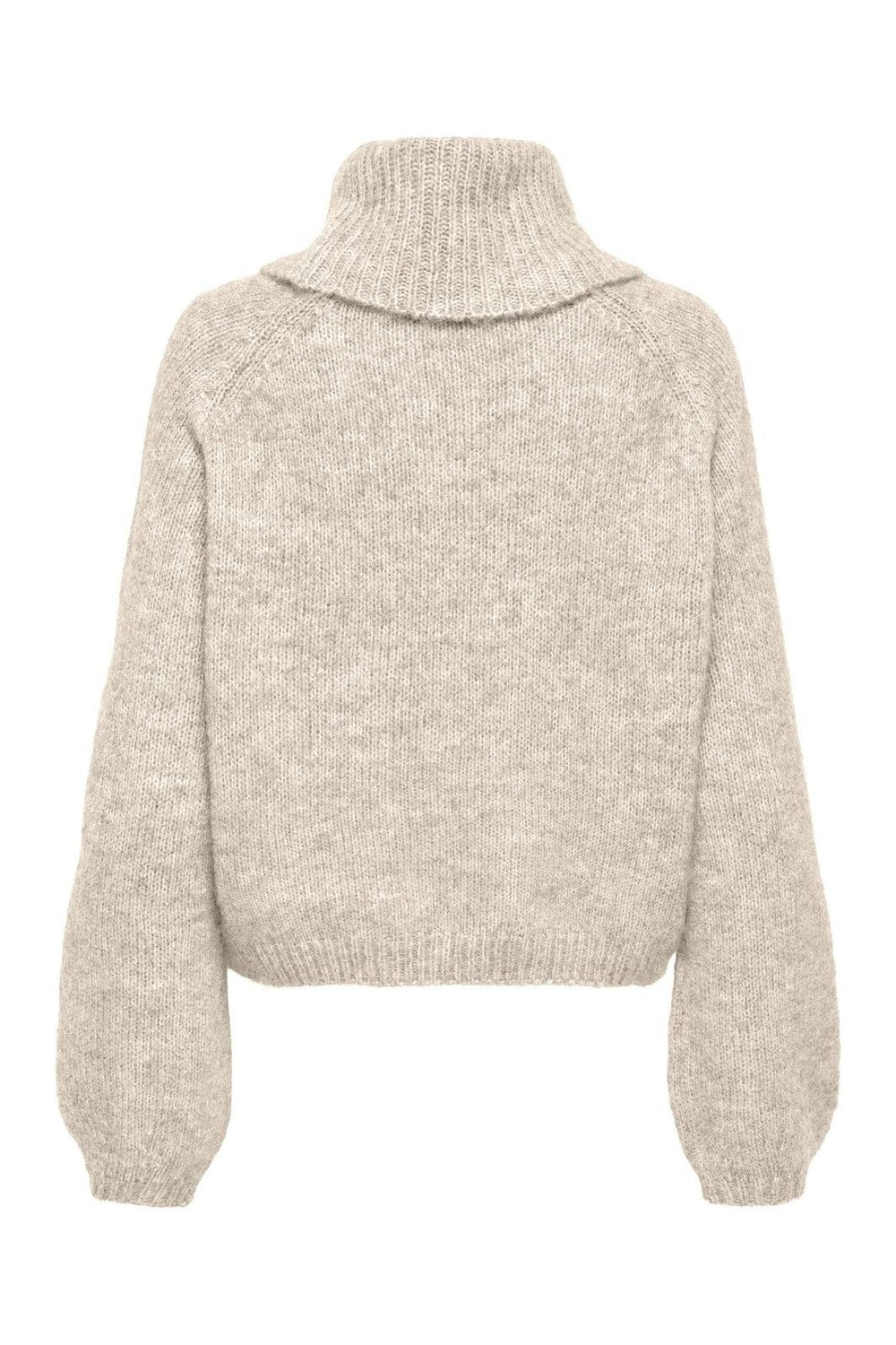 Only - Onlgila Life Ls Rollneck Bf Knt - 4932314 Whitecap Gray Melange