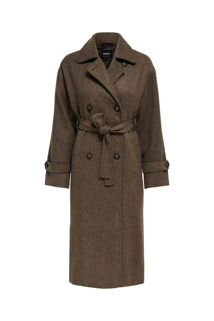 Only - Onlgina Life Coat - 4817765 Seal Brown