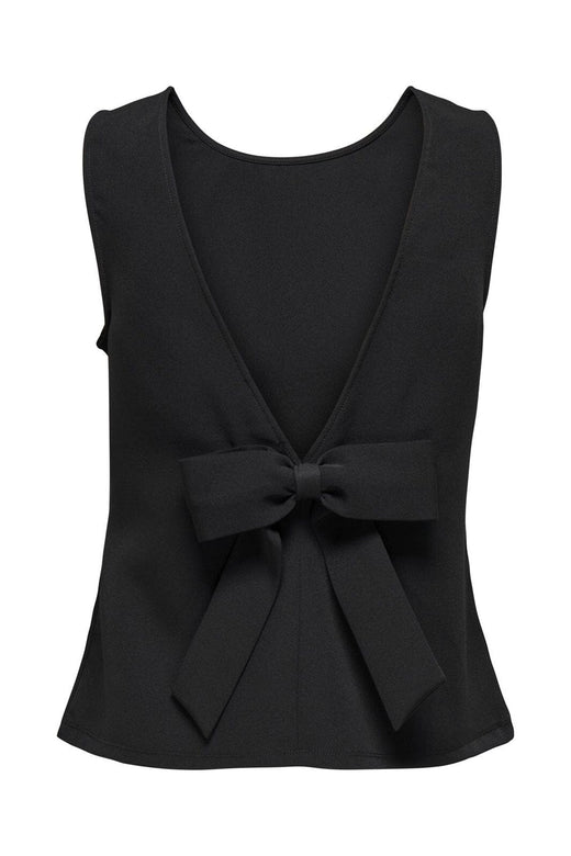 Only - Onlginie Sl Loose Bow Top - 4890292 Black
