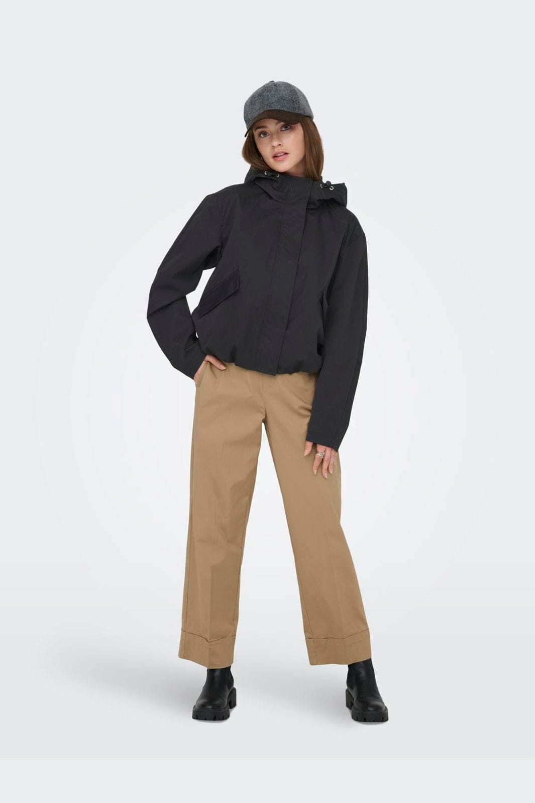 Only - Onlgisell Life Short Hood Jacket Cc - 4984257 Black