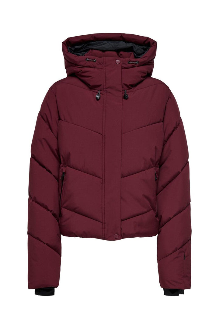 Only - Onlharper Life Short Premium Jacket - 4819158 Cabernet