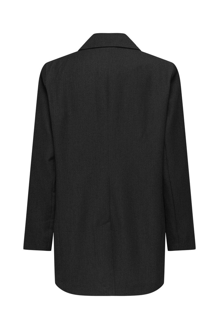 Only - Onlhattie-Lana L/S Overs Mel Blazer Tlr - 4757822 Black