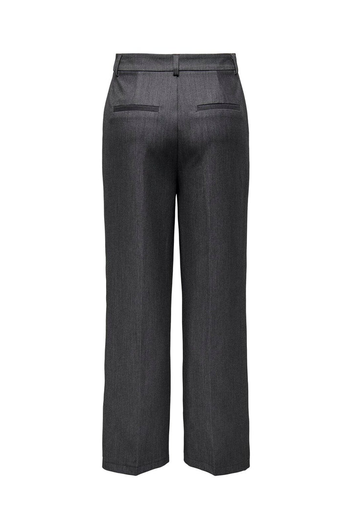 Only - Onlhattie-Lana W Mel Pant Tlr - 4462069 Dark Grey Melange