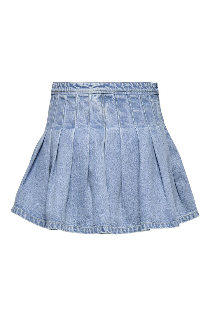 Only - Onljean Pleat Skirt - 4858010 Medium Blue Denim