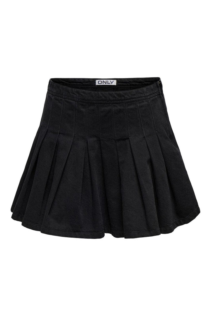 Only - Onljean Pleat Skirt - 4858011 Washed Black