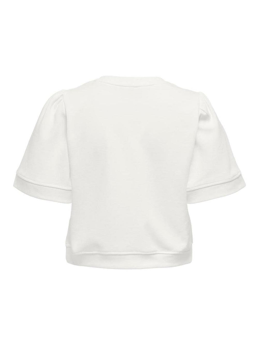 Only - Onljenny S/S O-Neck Bow Box Ub Swt - 4925742 Cloud Dancer Small Black Bows