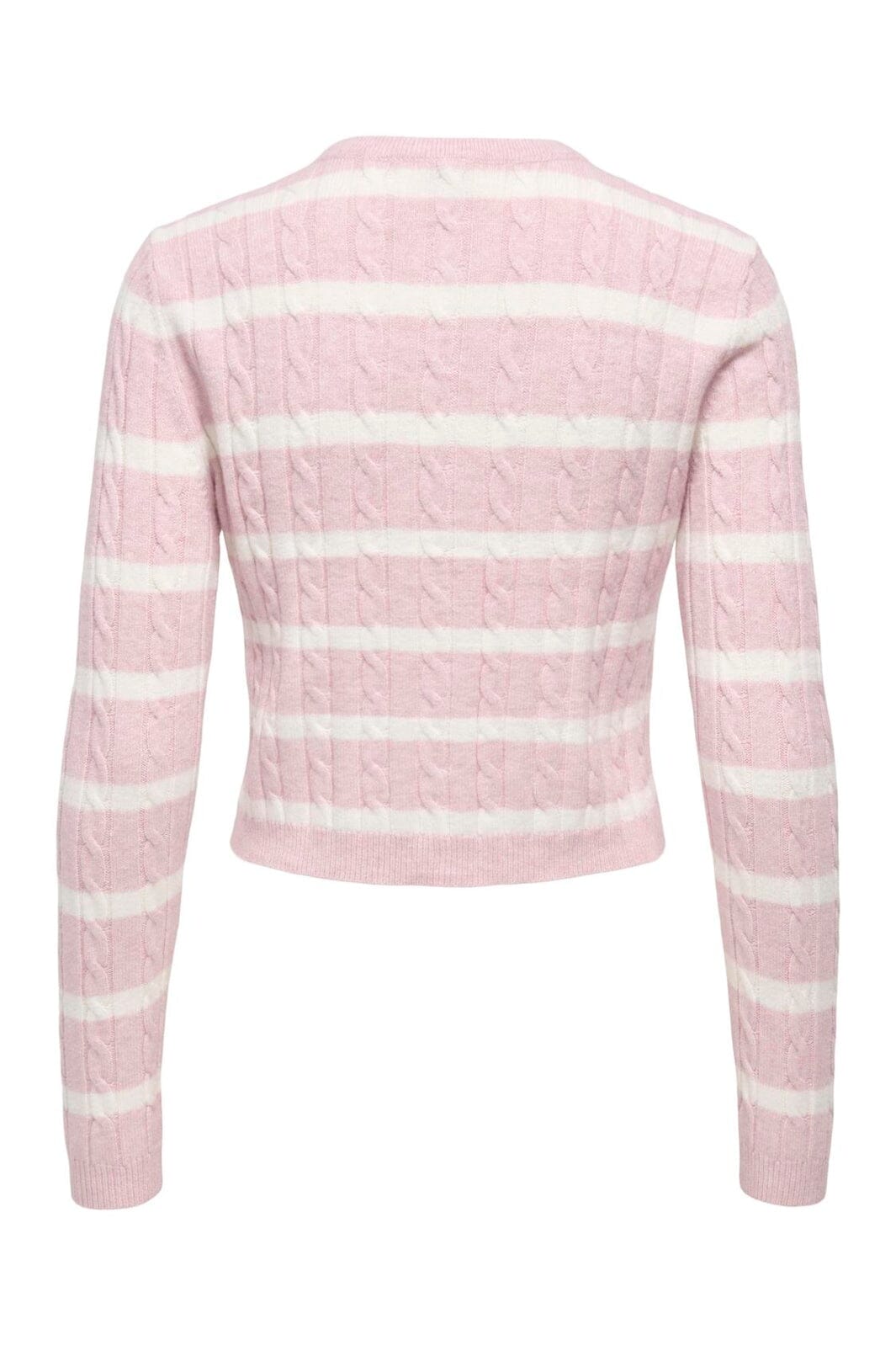 Only - Onlkatia Ls Cable Button Cardigan Cc Knt - 4959318 Burnished Lilac Melange/Babys Breath/Dtm Button