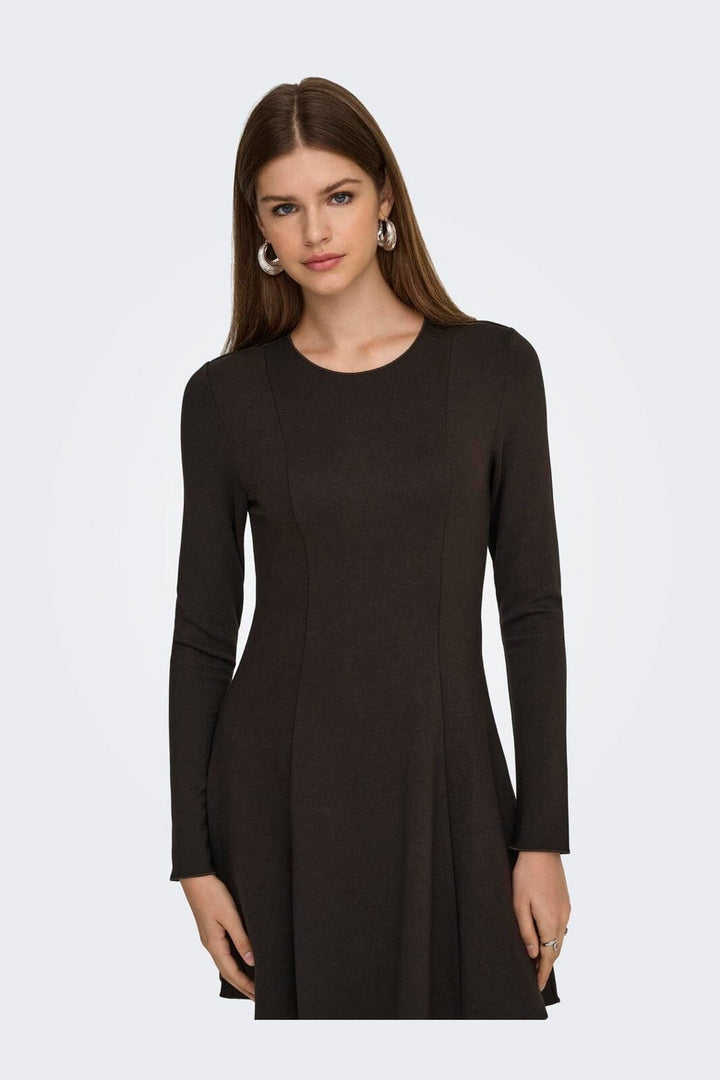 Only - Onlkenya L/S Dress - 4957219 Chocolate Torte