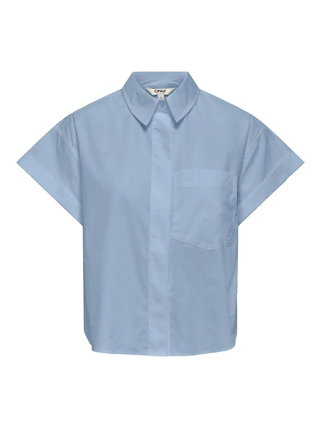 Only - Onlkeri S/S Fold Shirt - 5013734 Cashmere Blue Skjorter 