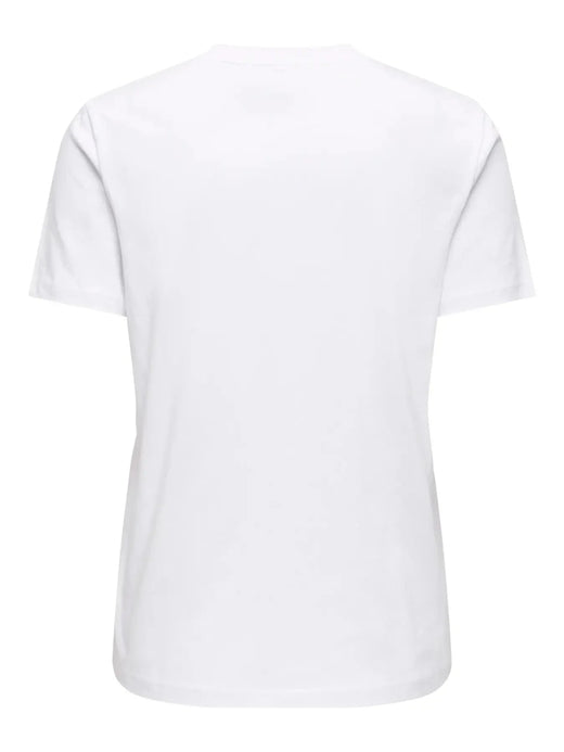 Only - Onlketty Life S/S O-Neck Top - 5016635 Bright White Strawberry T-shirts 