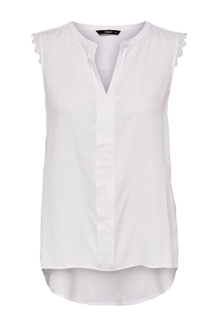 Only, Onlkimmi S/L Top, White
