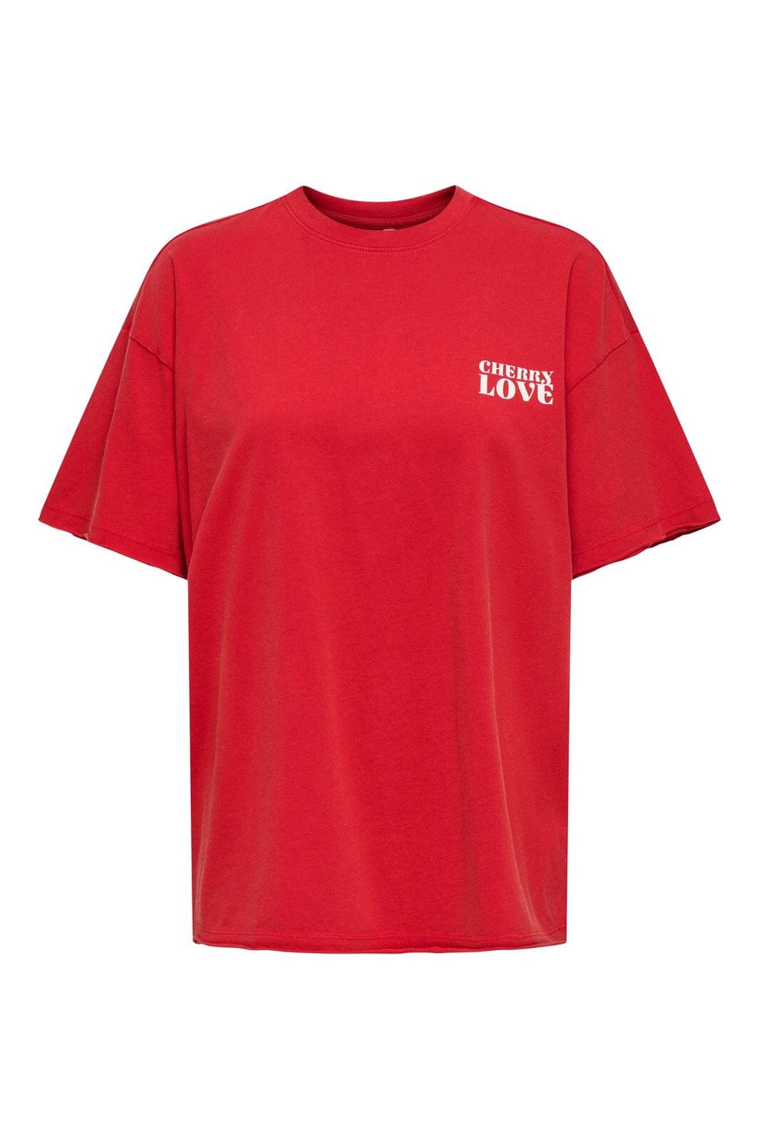 Only - Onlkinna S/S Oversize Top Box - 4962590 Barbados Cherry Kinna Cherry Back