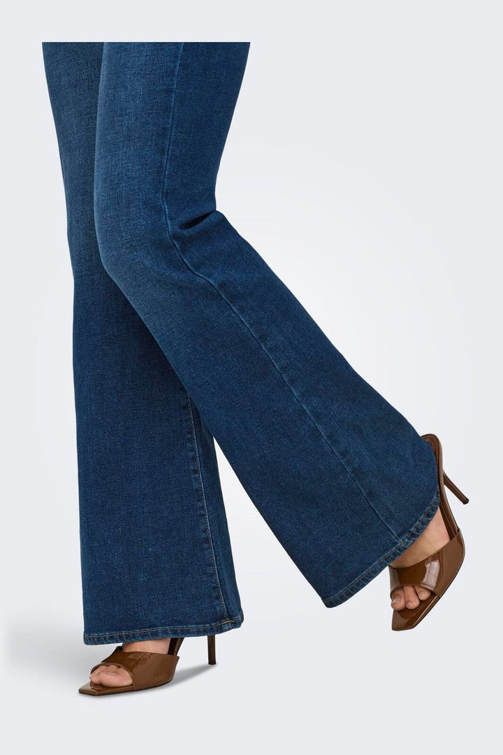 Only - Onllana Retro Flared Box - 4893231 Medium Blue Denim