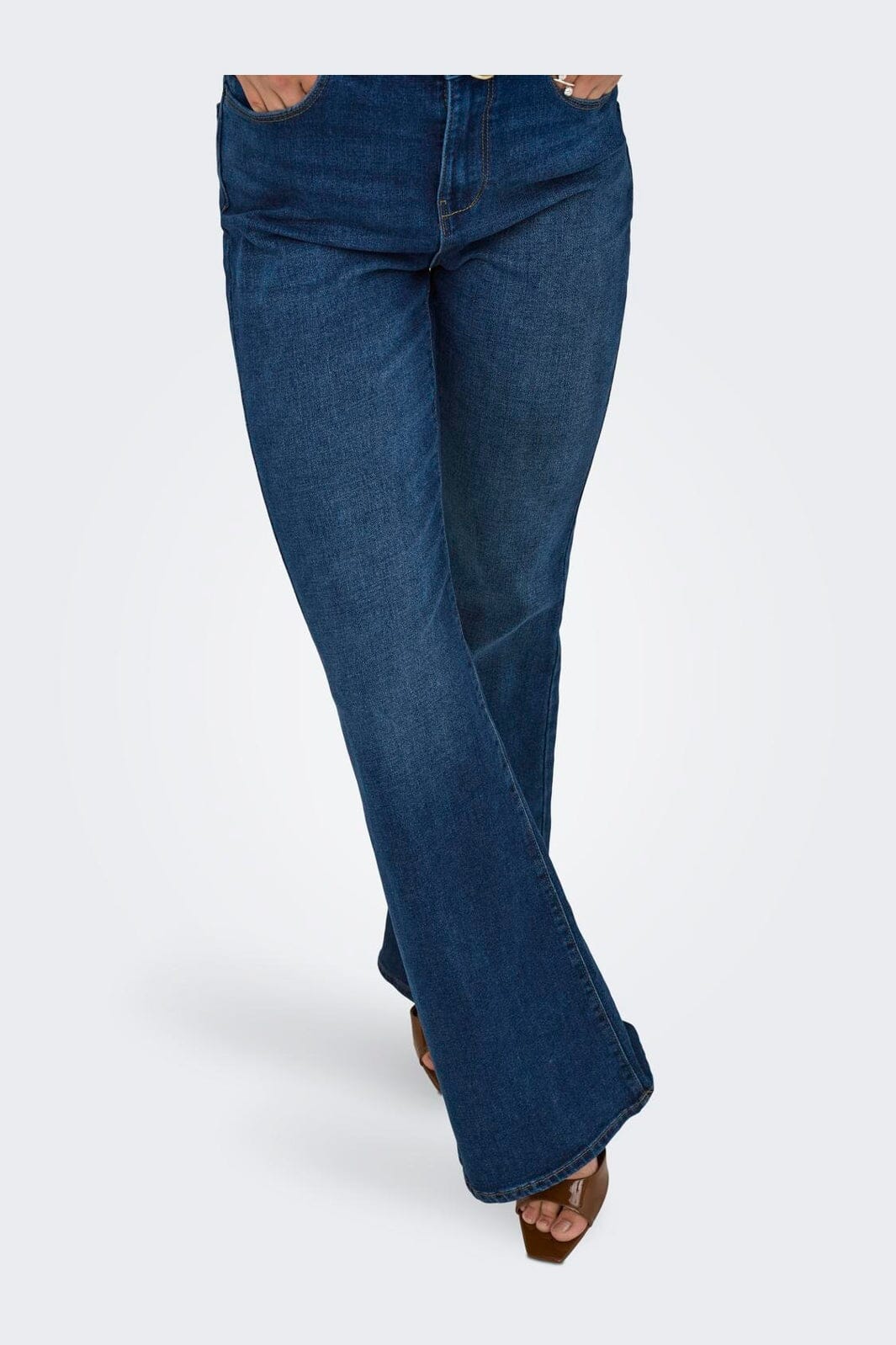 Only - Onllana Retro Flared Box - 4893231 Medium Blue Denim