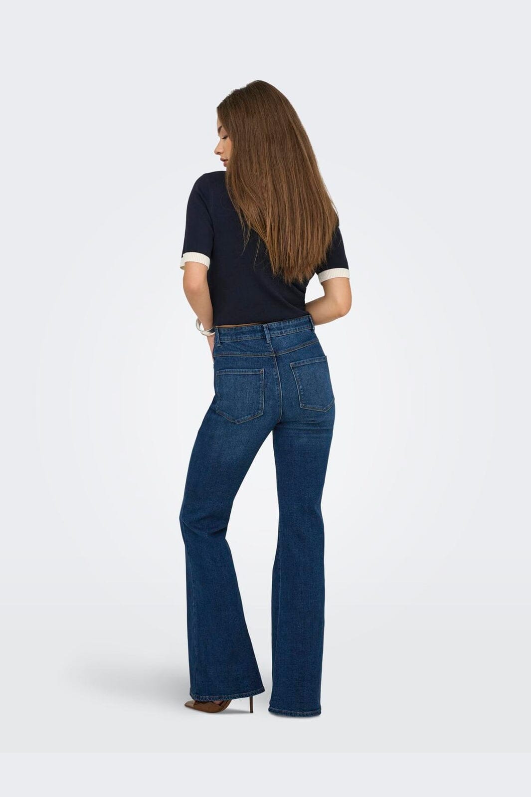Only - Onllana Retro Flared Box - 4893231 Medium Blue Denim