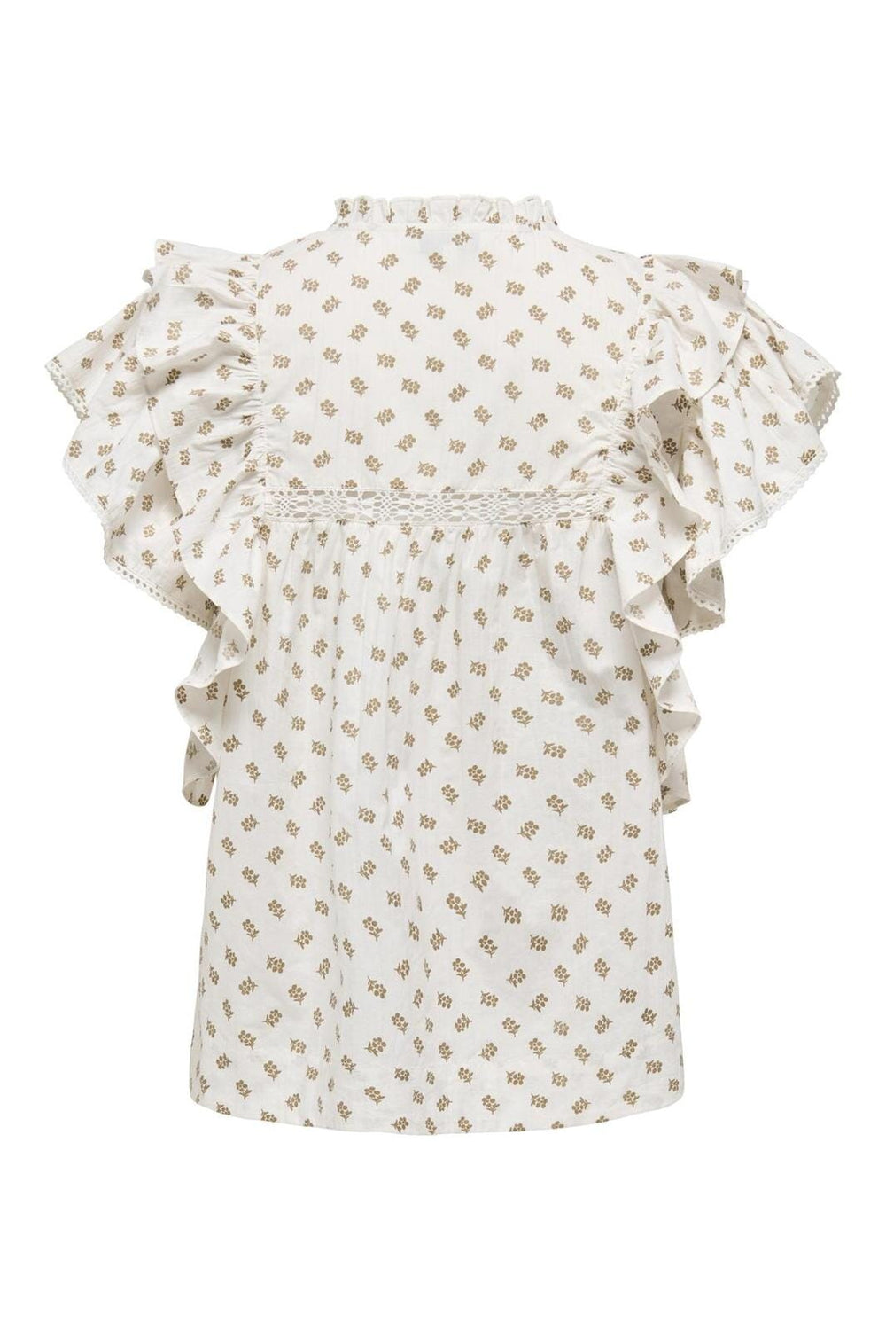 Only - Onllele Capsl Frill Top 15352500 - 4852829 - Cloud Dancer Kelp Flower