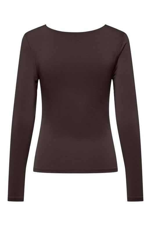 Only - Onllone 2-Way L/S Top - 4800393 Chocolate Torte