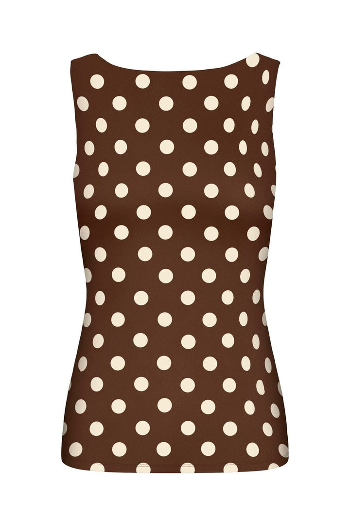 Only - Onllone 2-Way S/L Top - 5083275 Seal Brown Big Cd Dots