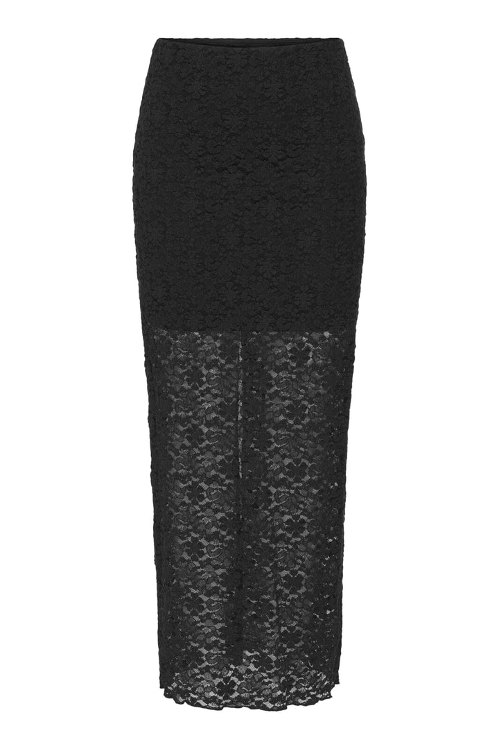 Only - Onllorenza Long Lining Skirt - 4840603 Black