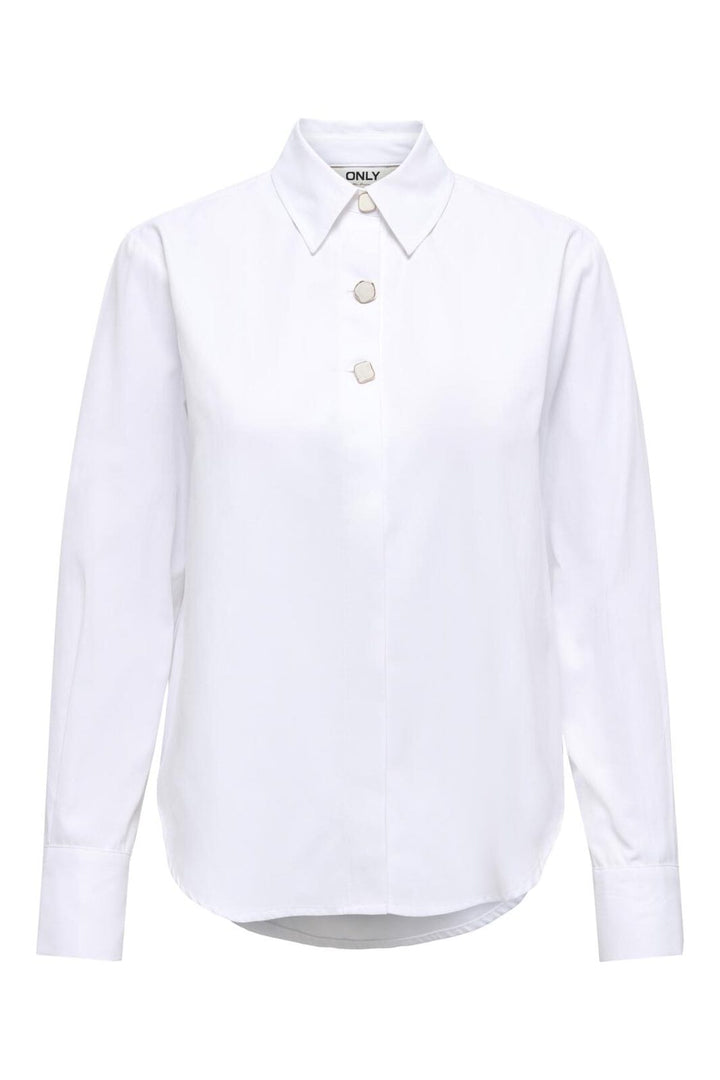 Only - Onllyra Oregon L/S Shirt - 4967434 Cloud Dancer