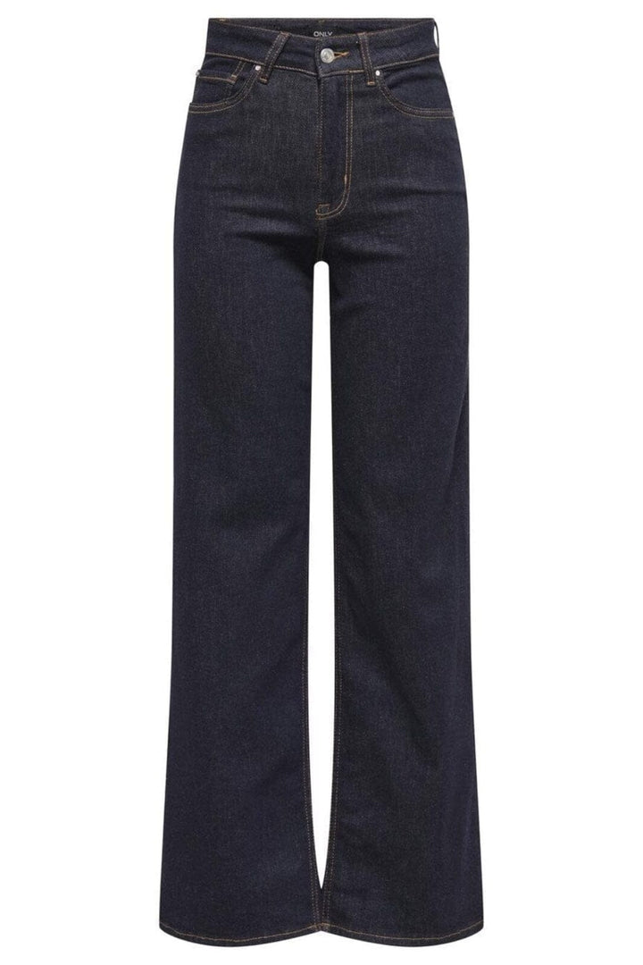 Only - Onlmadison Blush Wide Rea024 - 4798380 Dark Blue Denim Rinse Jeans 