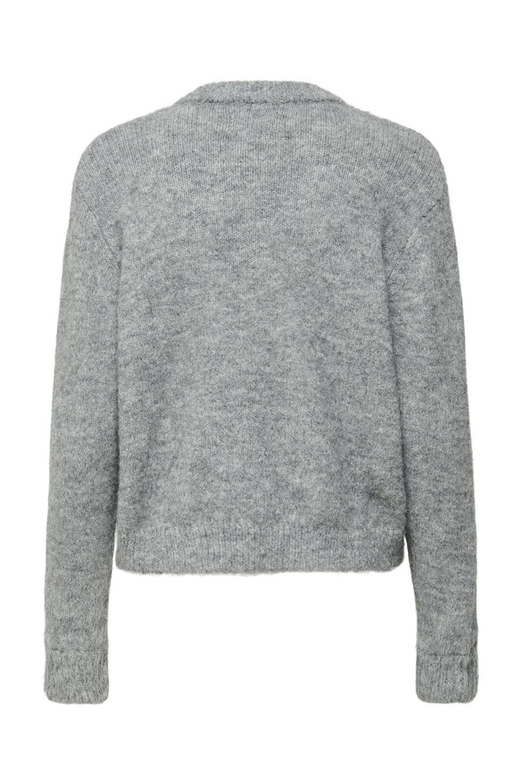 Only - Onlmaggie Life Ls Button Cardigan Cc Knt - 4802268 Light Grey Melange