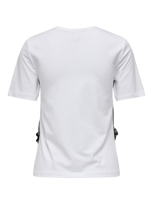 Only - Onlmalija Life S/S O-Neck Top Box - 4896205 Bright White Black Singlet + Print Magic Everyday T-shirts 