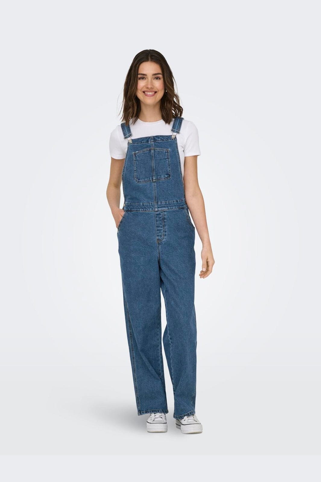 Only - Onlmascha Overall Wide Mae - 4802323 Medium Blue Denim