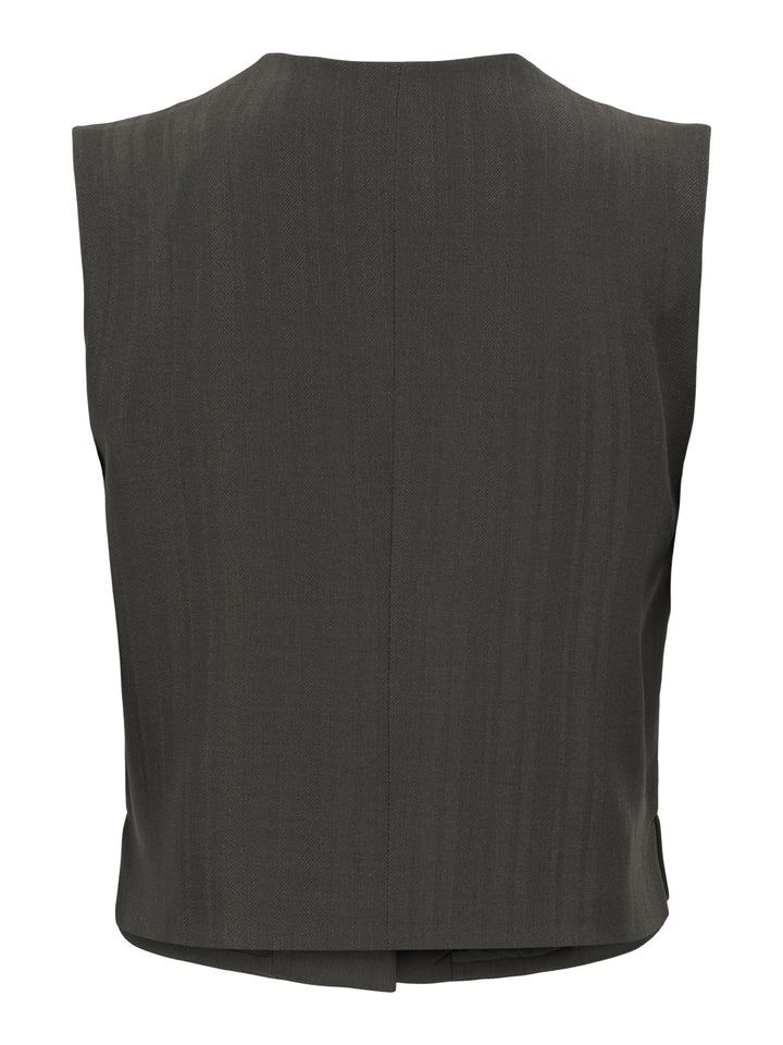 Only - Onlmateo Life S/L Stripe Vest Cc Tlr - 4786730 Mulch Veste 