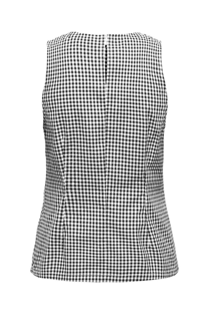 Only - Onlmaye Sl Check Top - 4955590 Black White