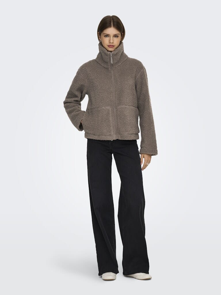 Only - Onlmegan Teddy Jacket - 4903501 Walnut Fleece jakker 