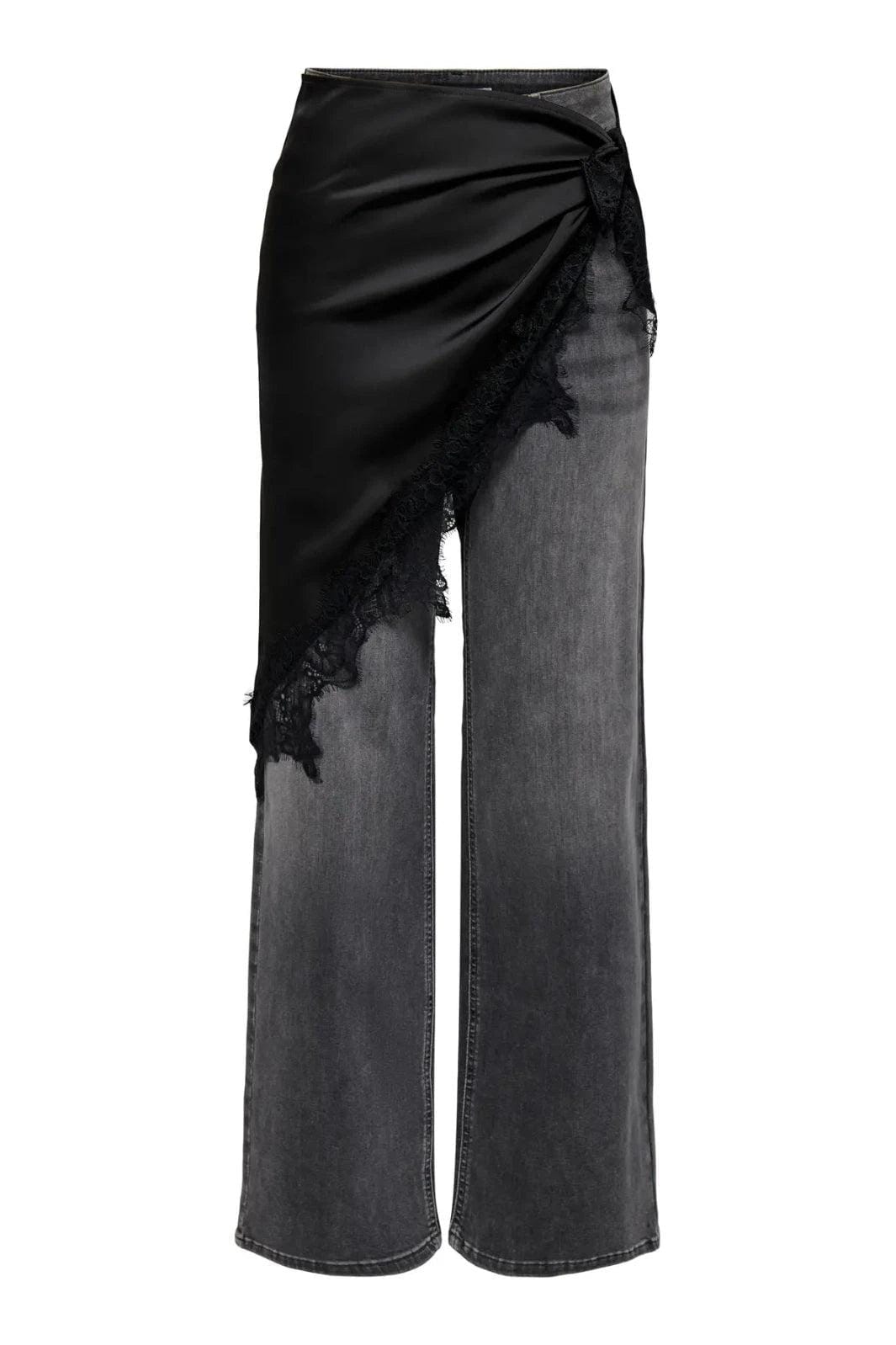 Only - Onlmenus Lace Scarf - 5125669 Black Black Lace Tørklæder 