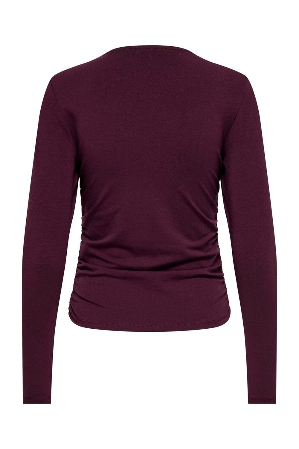 Only - Onlmira Life L/S Ruching Top - 5041020 Winetasting