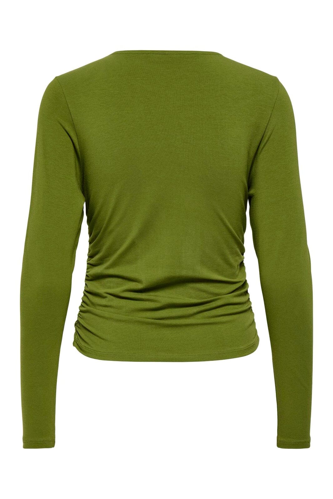 Only - Onlmira Life L/S Ruching Top - 5087695 Avocado