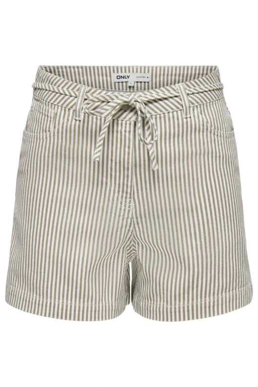 Only - Onlnaomi Stripe Shorts - 4907786 Winter Twig White Shorts 