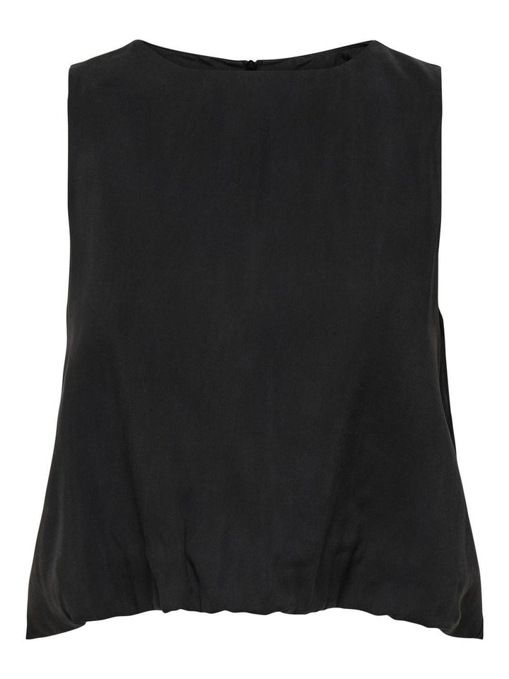 Only - Onlnica Life S/L Modal Bubble Top - 4759987 Black