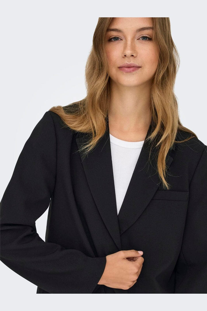 Only - Onlnoelia-Yasmine Slit Blazer Tlr - 4973847 Black