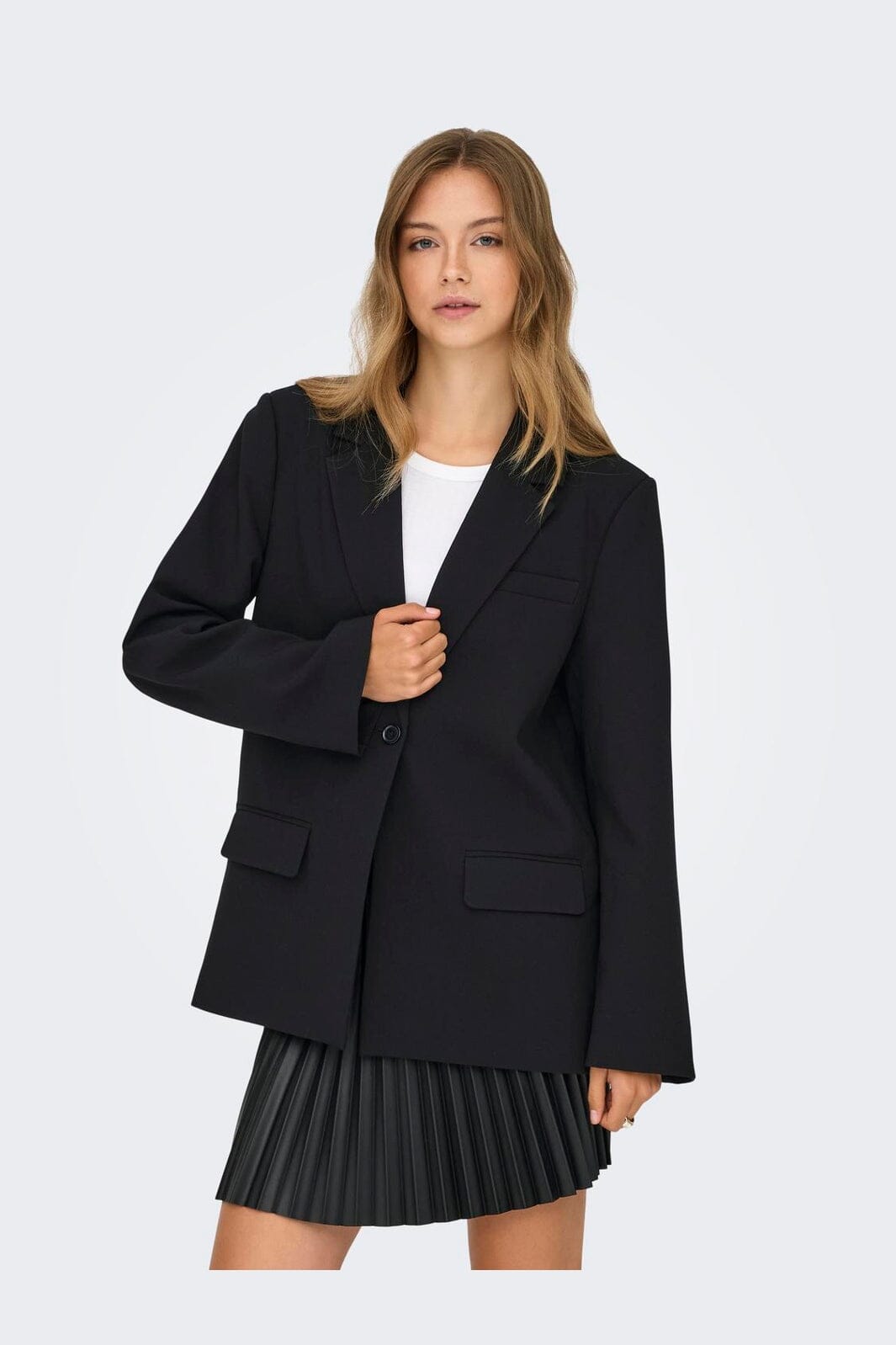 Only - Onlnoelia-Yasmine Slit Blazer Tlr - 4973847 Black