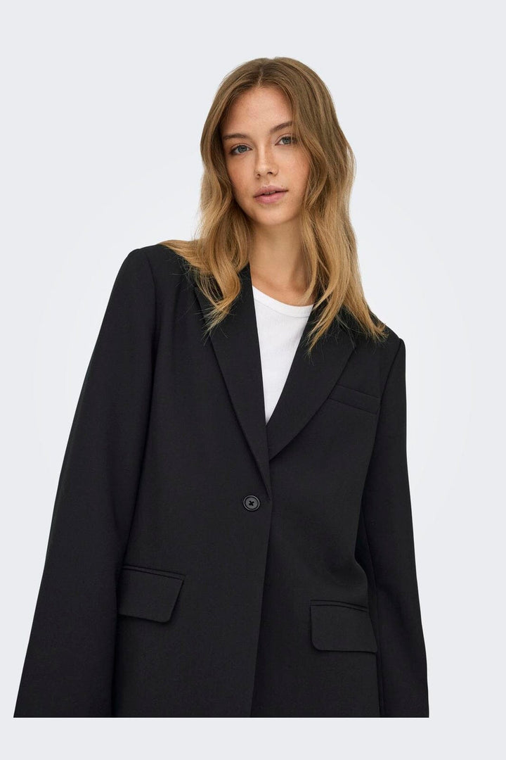 Only - Onlnoelia-Yasmine Slit Blazer Tlr - 4973847 Black