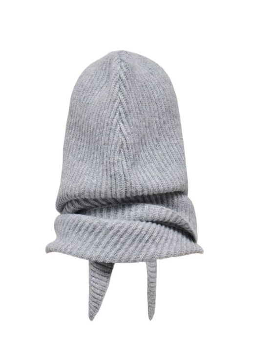 Only - Onlpatrizia Hooded Scarf Acc - 4962323 Light Grey Melange Tørklæder 