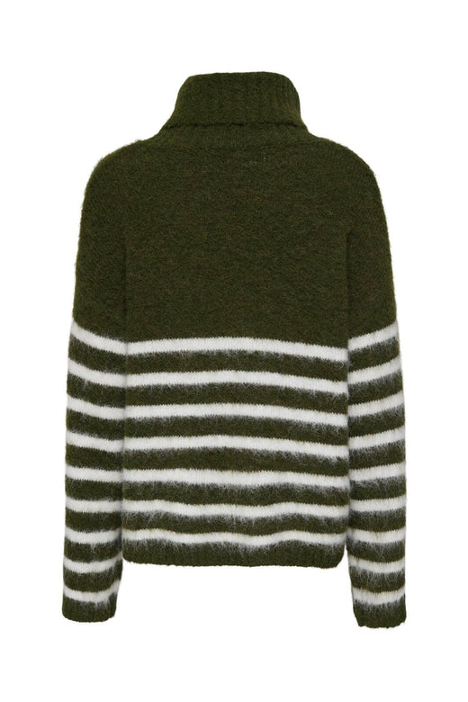 Only - Onlperil Life Ls Rollneck Knt - 5019917 Winter Moss Cloud Dancer