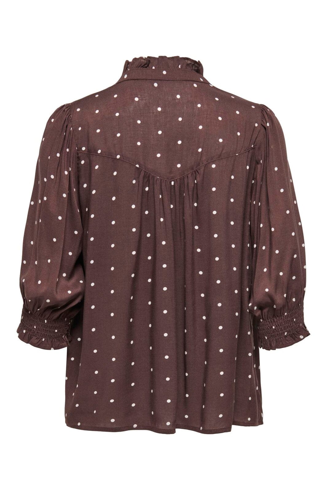 Only - Onlraya 3/4 Shirt - 5096811 Deep Mahogany Dots
