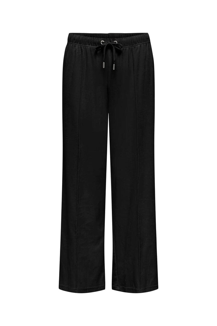 Only - Onlrebel Pin Tuc Pant Swt - 4928897 Black