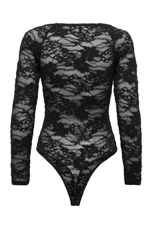 Only - Onlrue L/S Lace Bodystocking - 5124804 Black