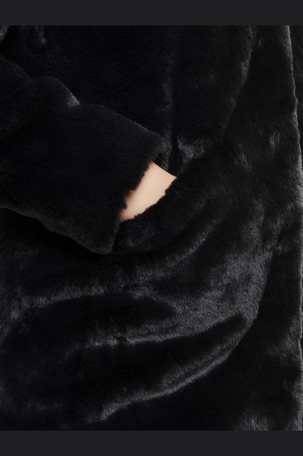 Only - Onlvida Faux Fur Coat - 2889506 Black