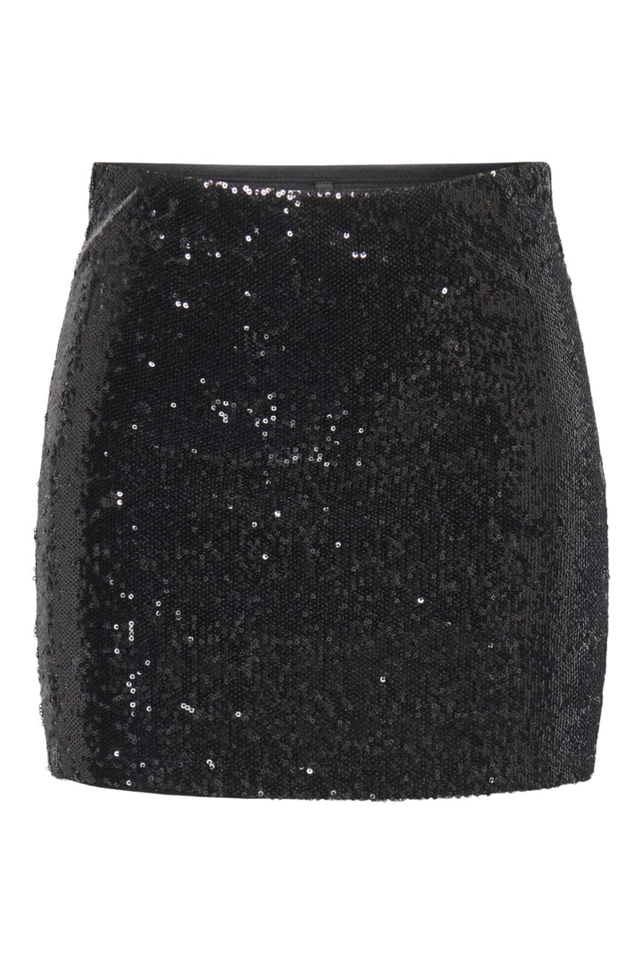 Only - Onlsimone Short Sequins Skirt - 4891797 Black Black Sequins Nederdele 