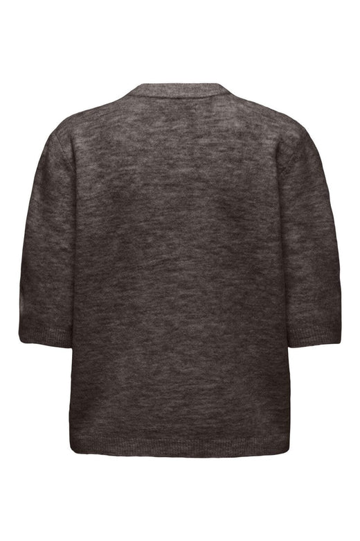 Only - Onlsimoni 2/4 Bow Cardigan Knt - 4961577 Coffee Bean Melange
