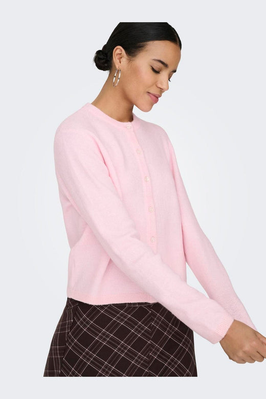 Only - Onlsimoni L/S O-Neck Cardigan Knt - 4984666 Potpourri