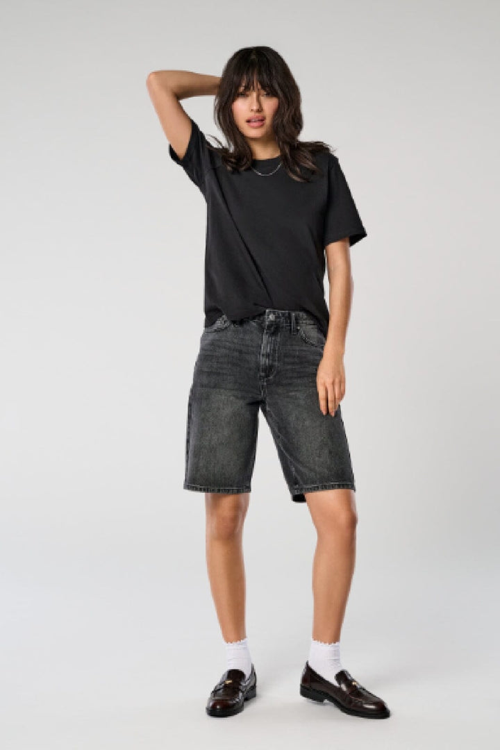 Only - Onlsonny Wide Shorts 15256709 - 4731041 - Washed Black Shorts 